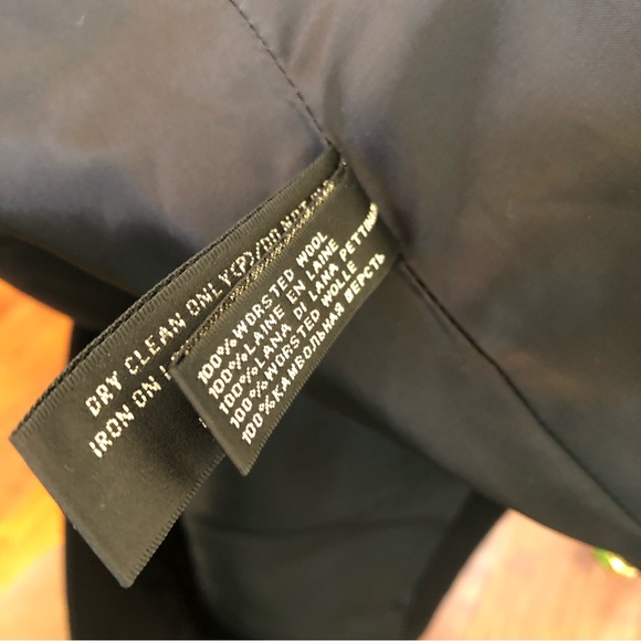 Ralph Lauren Black Label Wool Stand Collar Military Style Black Jacket Blazer 2 - Picture 8 of 9